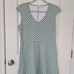 New York and Company A-Line Fit and Flare Dress Womens Size Large